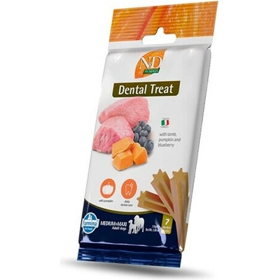 N&D FARMINA Pumpkin Dental Treat Lamb Blueberry Medium Maxi (7 ks) Dentálna maškrta pre stredné a veľké psy 100 g