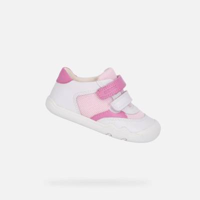 GEOX Бели детски босоноги маратонки за първи крачки Geox Steppieup Geox | Byal | Момичешки | 24