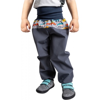 Unuo Batolecí softshellové kalhoty bez zateplení Basic Tm. Šedá ZOO na výletě