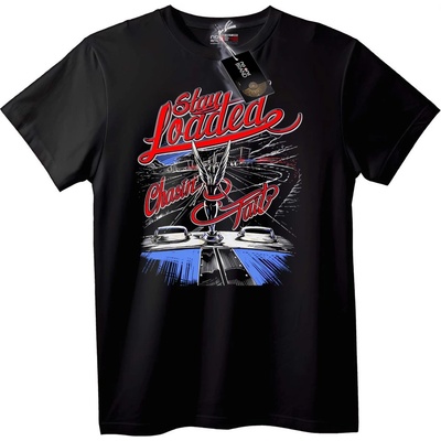 NOONEBRAND Тениска Stay Loaded Преследване Кола - 6XL, White