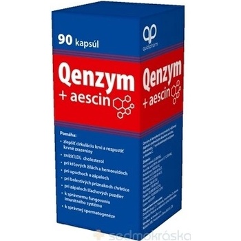 Qenzym + aescin kapsúl komplexný enzymatický prípravok 90 ks