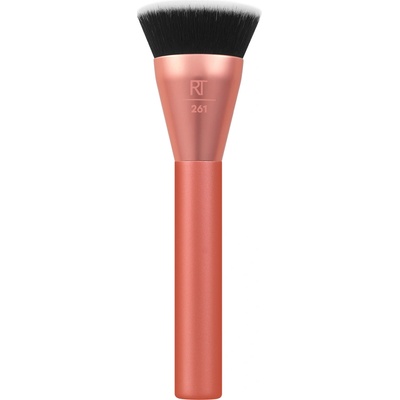 Real Techniques Face Snatch + Sculpt Contour Brush kozmetický štetec na kontúrovanie korálová