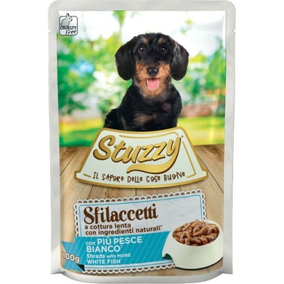 Stuzzy Dog Shreds Trhané bílé druhy ryb 100 g