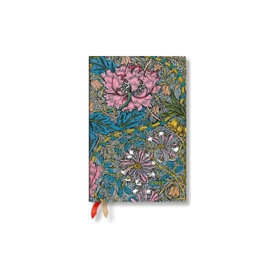 Morris Pink Honeysuckle Mini Hardcover 12-Month Daily Planner, 416pg, 80gsm by Paperblanks William Morris 2027