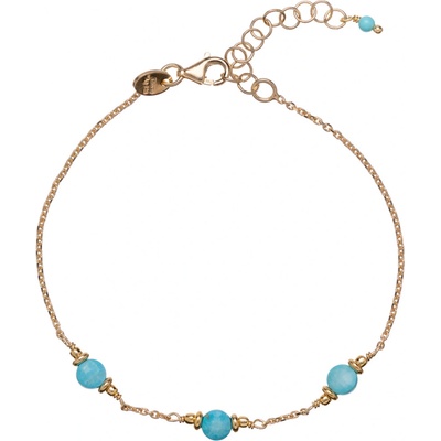 Alisia Dámský pozlacený náramek s tyrkysem AL3871-Oro