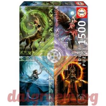 Educa Пъзел educa 19941 - 1500 части - Магическа звездна диаграма на Елементите, Ан Стоукс (edu19941)