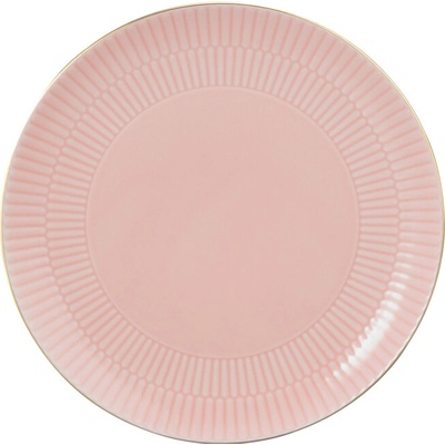 Mělký talíř 22.5 cm AMINA, růžová, gold edge, Seltmann Weiden