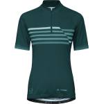 Vaude Дамска фланелка с къс ръкав за колоездене Vaude Women's Posta Half Zip Tricot II Cycling jersey - Deep Pond - размер 42 (EU) (156-2551-0414)