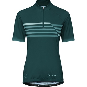 Vaude Дамска фланелка с къс ръкав за колоездене Vaude Women's Posta Half Zip Tricot II Cycling jersey - Deep Pond - размер 42 (EU) (156-2551-0414)