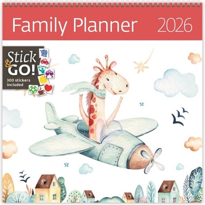HELMA 365 Nástěnný plánovací Family Planner 300x300mm LP200-26 2026