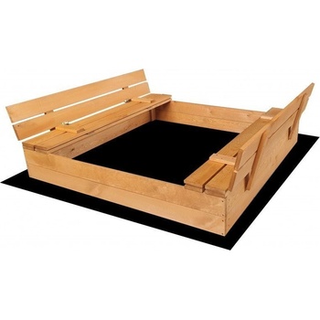 Gimme Five Drevené pieskovisko s lavičkami impregnované 150cm