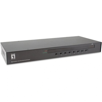 LevelOne LevelOne KVM-3208 KVM превключвател Монтаж в сървърен шкаф Черен (KVM-3208) (KVM-3208)