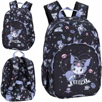 BATOH VÝLETNÍ PRO ŠKOLKU DÍVČÍ KUROMI ČERNÝ FIALOVÝ