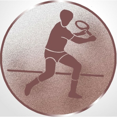D1-A43/B Emblém pr.25mm tenis muži bronzový 2,5 cm
