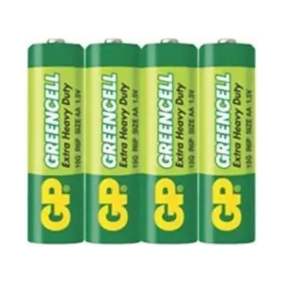 GP Batteries Цинк карбонова батерия GP R6 GREENCELL 15G-S4 /4 бр. в опаковка/ shrink 1.5V (GP-BM-15G-S4)