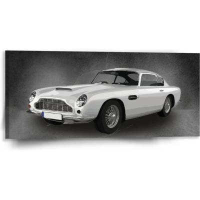 Sablio Obraz Aston Martin Tmavé pozadí - 110x50 cm