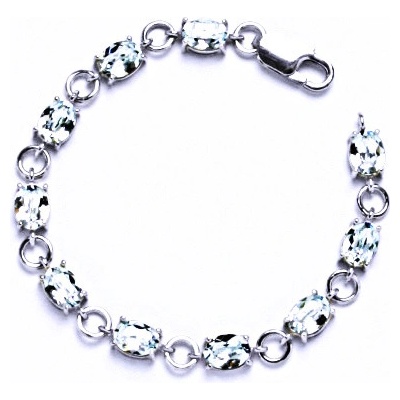 Čištín stříbrný s krystaly Swarovski light azore R 1245