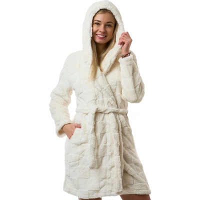 Dámský župan huňatý luxusní smetanový 1Z1757 bílá – Zbozi.Blesk.cz