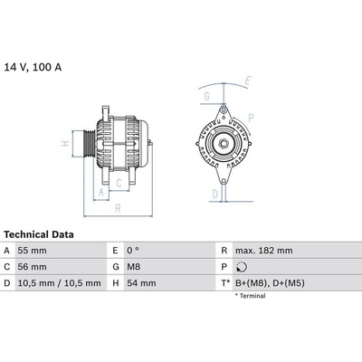 BOSCH 0 986 042 740 generátor (0986042740)