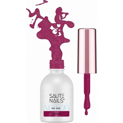 Saute Nails Lakier Hybrydowy Mačacie oko na nechty E10 Cat Eye TPO FREE 8 ml