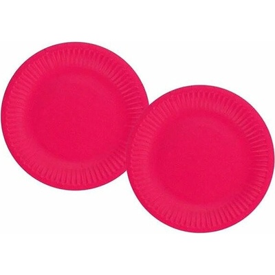GODAN Papierový tanier tmavoružový 18 cm