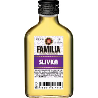 Familia Slivka 37,5% 0,1 l (čistá fľaša)