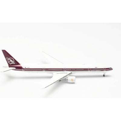 Herpa B777-3DZER Qatar Airways Retro Colors Named فريحه 1:500