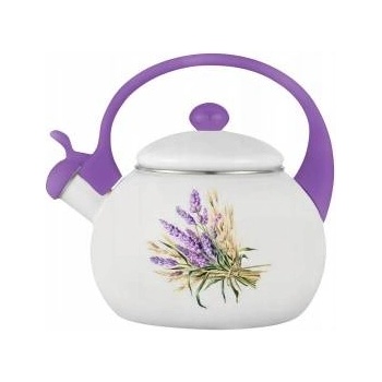 Non-electric kettle from 2383 enamel 2.2 l lavender