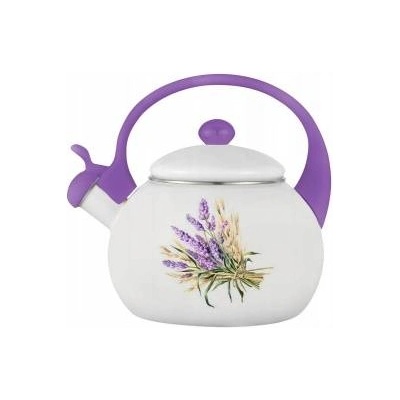 Non-electric kettle from 2383 enamel 2.2 l lavender