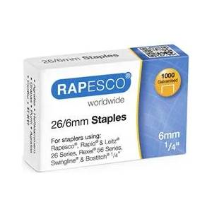 Rapesco Скоби, 26/6, поцинковани, rapesco s11661z3 (s11661z3)
