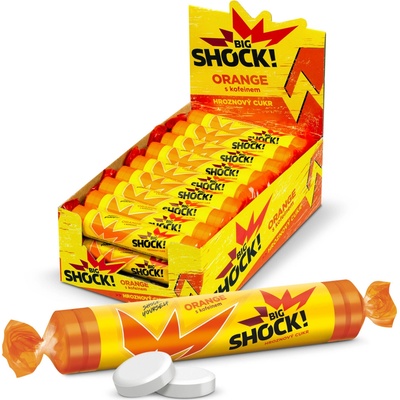 Big Shock! Orange Hroznový cukr, 27 ks