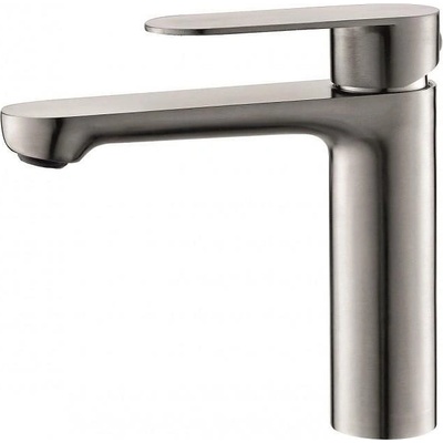 Inter Ceramic Стоящ смесител за умивалник ICF 111320BS, неръждаема стомана, полиран мат, 17x17см (111320BS)