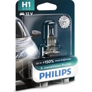 Philips Крушка, фар PHILIPS H1, 12V, 55W, 3450K, 1550lm, 1 бр