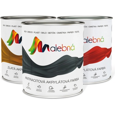 Chemolak Malebná 0,7 l černá – Zboží Mobilmania