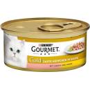 Krmivo pro kočky Gourmet Gold jemné kousky kuře & játra 12 x 85 g