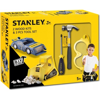 Stanley Jr.U004-K02-T03-SY Sada autičko + bagr a 3 ks nářadí