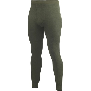 Woolpower Мъжко мериносово термобельо Woolpower Long Johns With Fly 200 Merino base layer - Pine Green (015-0280-0411)