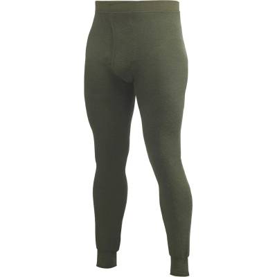 Woolpower Мъжко мериносово термобельо Woolpower Long Johns With Fly 200 Merino base layer - Pine Green (015-0280-0411)