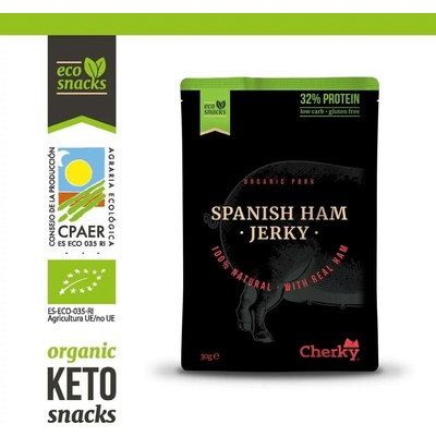 Cherky foods bio pork jerky španělská šunka 70 g
