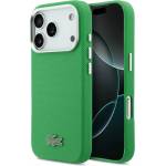 Lacoste PVC Iconic Petit Pique Metal Logo MagSafe Заден калъф за iPhone 17 Pro Green Lacoste | Zelen | МЪЖЕ | UNI