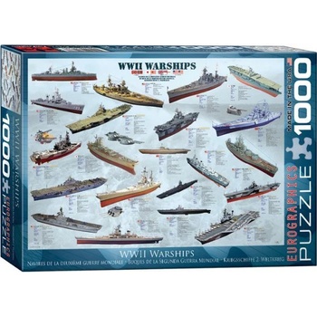 Image 1 of EUROGRAPHICS - Puzzle WWII Warships - 1 000 piese