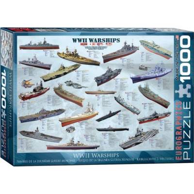 EUROGRAPHICS - Puzzle WWII Warships - 1 000 piese