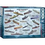 EUROGRAPHICS - Puzzle WWII Warships - 1 000 piese