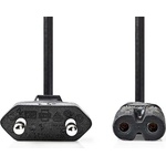 Nedis Захранващ кабел Nedis CEGL11040BK30 IEC-320-C7, 2 x 0, 75 mm, дължина 3 m (CEGL11040BK30)
