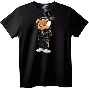 NOONEBRAND Тениска с Hip Hop Мечка - 7XL, Black