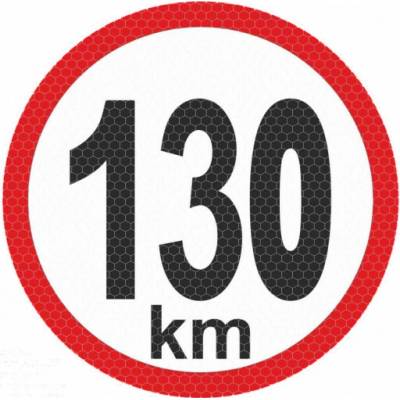Samolepka reflexná malá - 130km AutoZulu