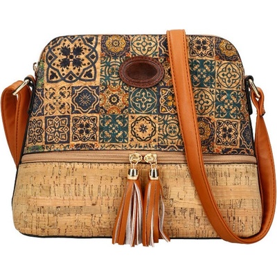 Beast Style crossbody dámska kabelka v korkovom dizajne T8297 typ 8