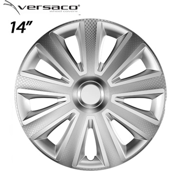Versaco Тасове за джанти 14'' Versaco Carbon Aviator - Silver (56351)
