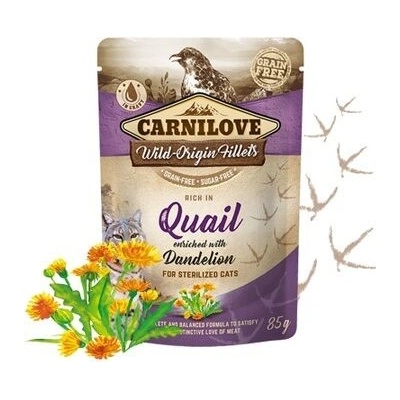 Carnilove Sterilized Cat Quail with Dandelion 85 g