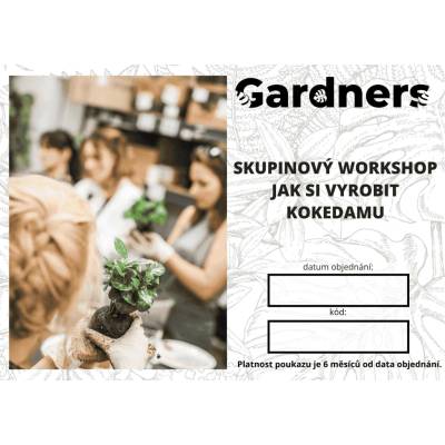 Gardners Soukromý skupinový workshop - Jak si vyrobit kokedamu (flexibilní termín)